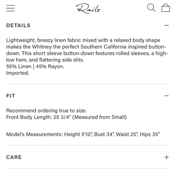 Rails NWT Whitney Fruits Linen Top | Size Small 🍌 - Picture 9 of 16